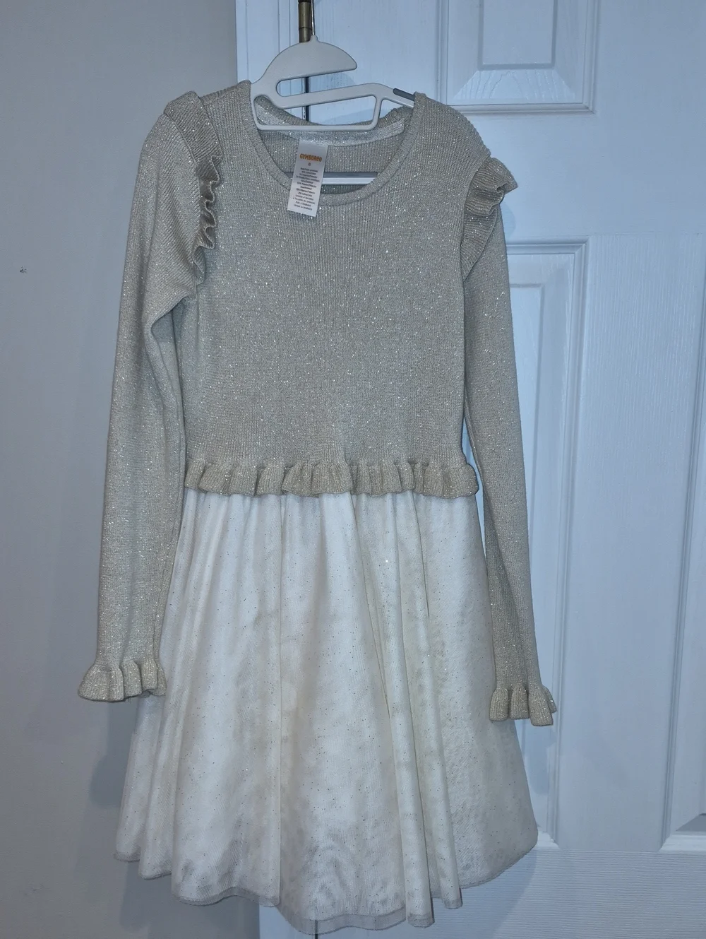 Gymboree Ivory Sparkle Knit Top and Skirt Dress